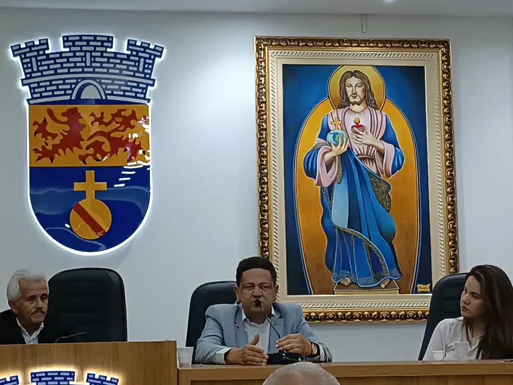 Presidente da Casa, vereador Saulo Holanda, representante do MDB.