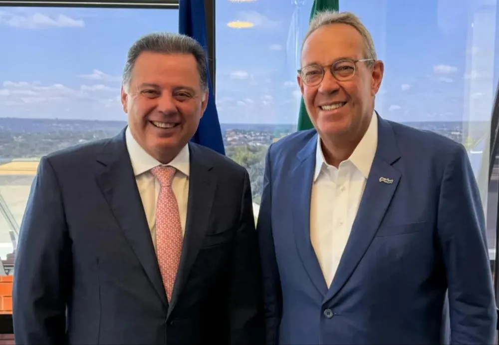 Na foto o presidente Nacional do PSDB e o presidente da ALEPE, deputado Álvaro Porto.