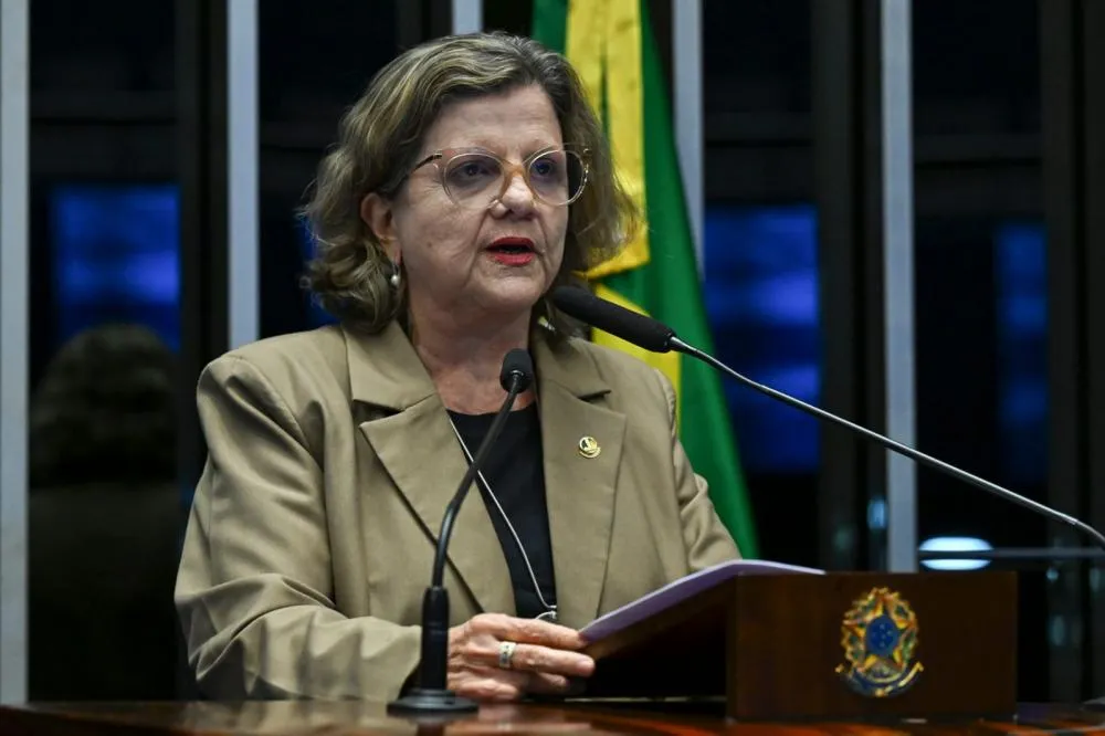 A senadora Teresa Leitão em discurso na Tribuna do Senado- Foto: Jefferson Rudy/Agência Senado