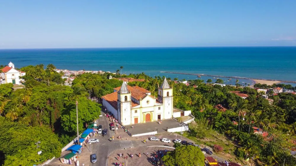 Imagem panorâmica da igreja da Sé em Olinda - Foto: Arthur de Souza