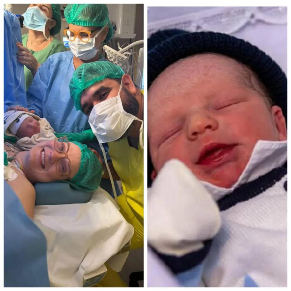 CHEGADA TRIUNFAL: NASCEU LEONARDO, PRIMEIRO FILHO DE GABRIELA PACHECO E LUPICINIO CALADO, E BISNETO DE PLÍNIO PACHECO.