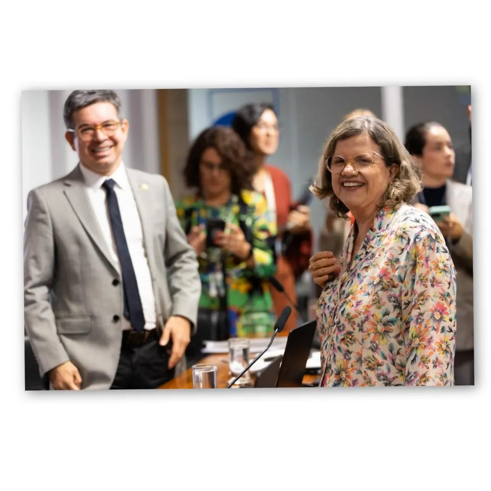 Legenda: Teresa Leitão na CCJ do Senado, na votação do relatório da PEC da BlindagemFotos: Mariana Leal