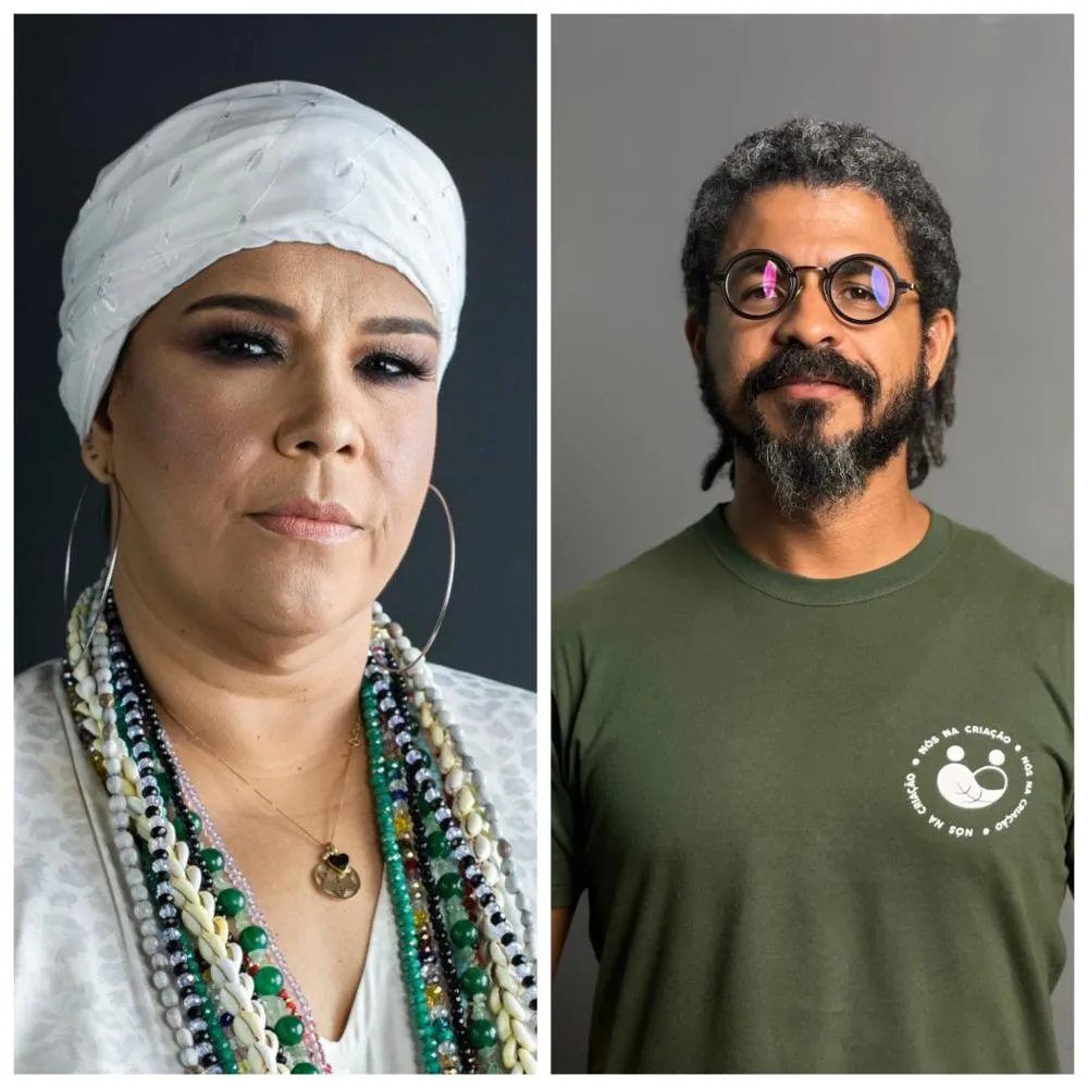 Foto de Mãe Adriana Bezerra e do Pastor Josias/ Créditos: Divulgação/Arte: redação famamamax 