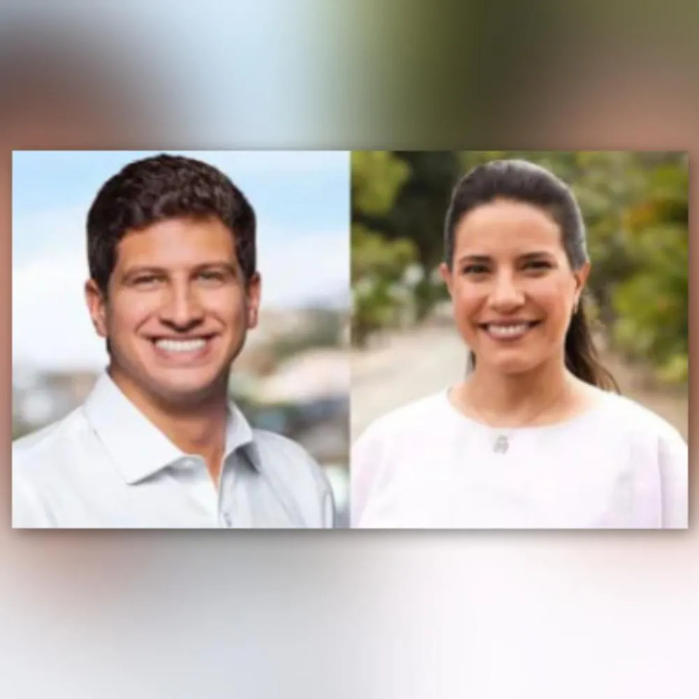 Ex-Prefeito de Recife, João Campos (à esquerda) e a governadora de Pernambuco, Raquel Lyra (à direita) • Reprodução/Redes Sociais